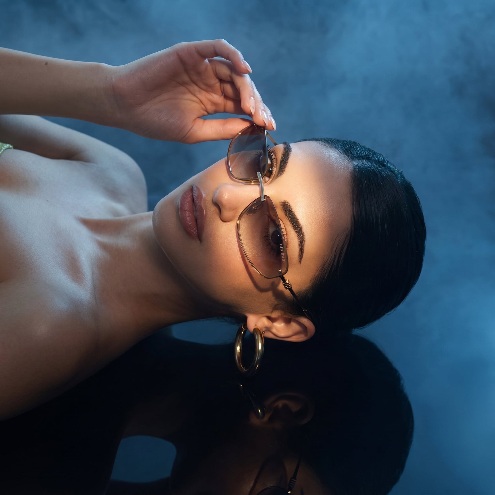 Myu Myu Rimless Shield - Vichyluxury