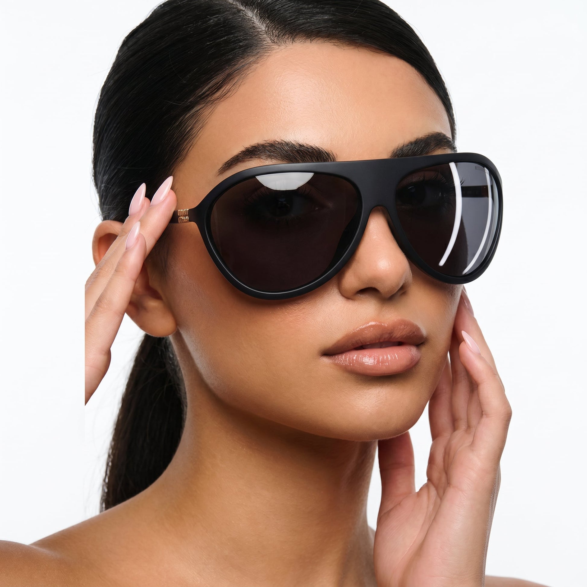 Myu Myu Shield Aviator - Vichyluxury