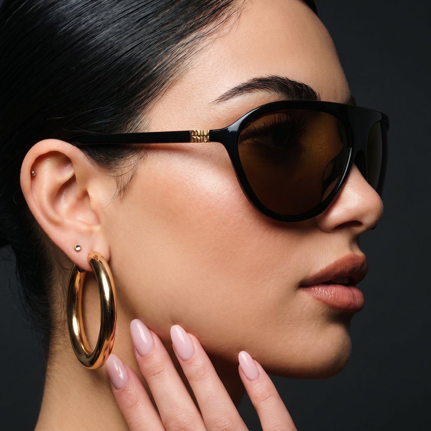 Myu Myu Shield Aviator - Vichyluxury