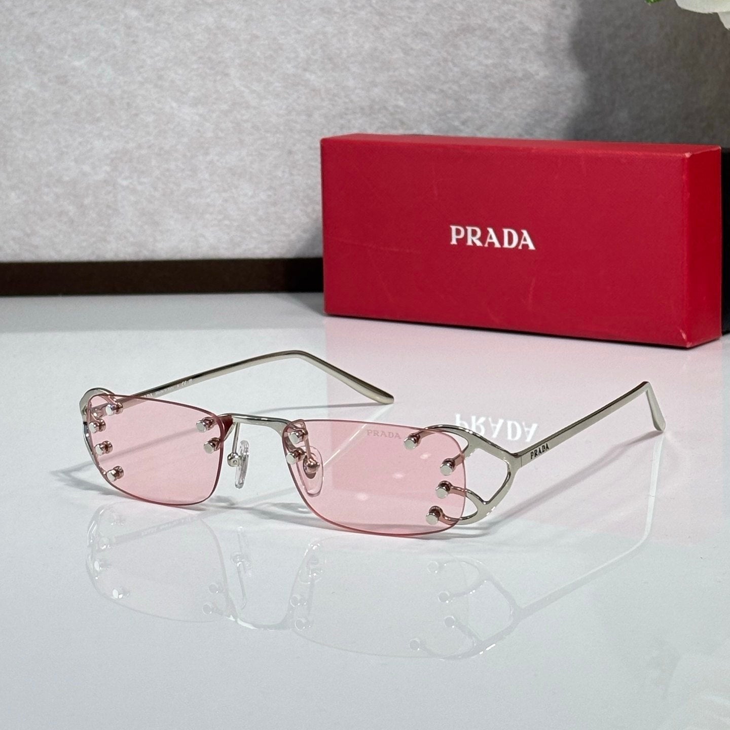 Prad Rimless Studded - Vichyluxury