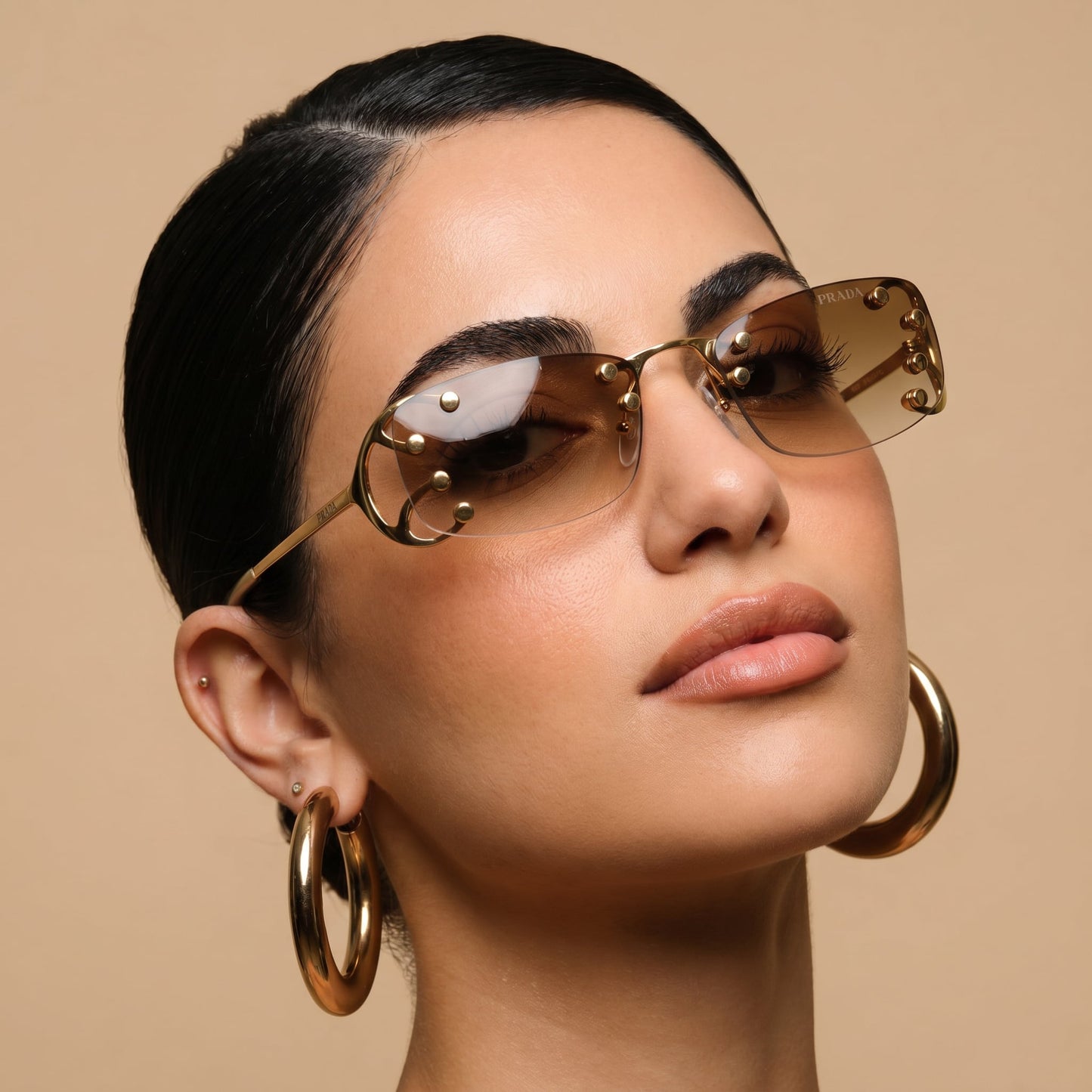 Prad Rimless Studded - Vichyluxury