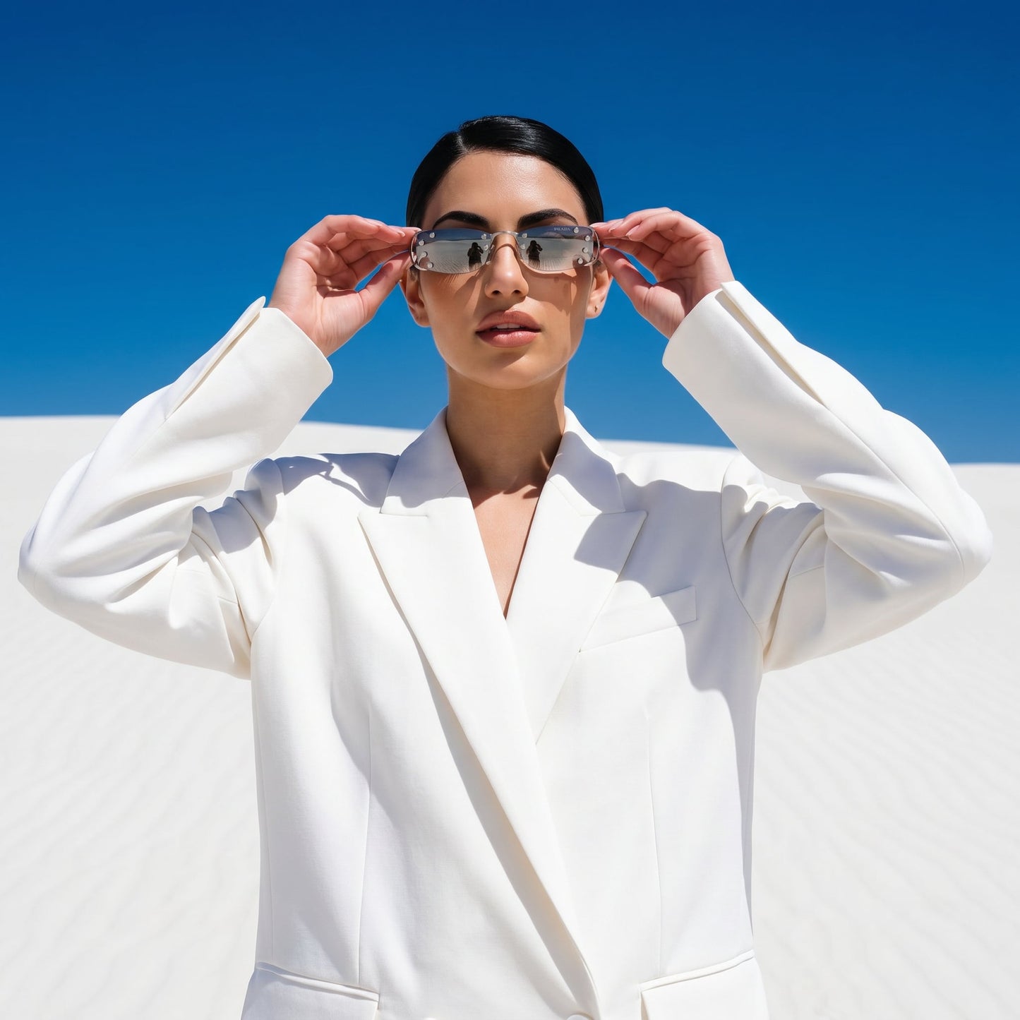 Prad Rimless Studded - Vichyluxury