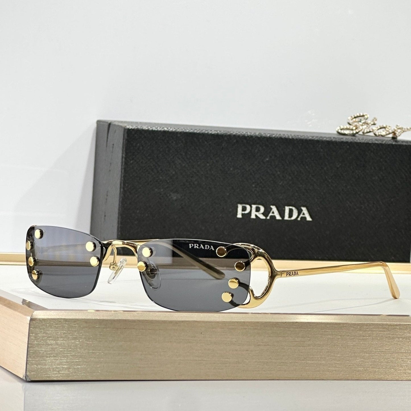 Prad Rimless Studded - Vichyluxury