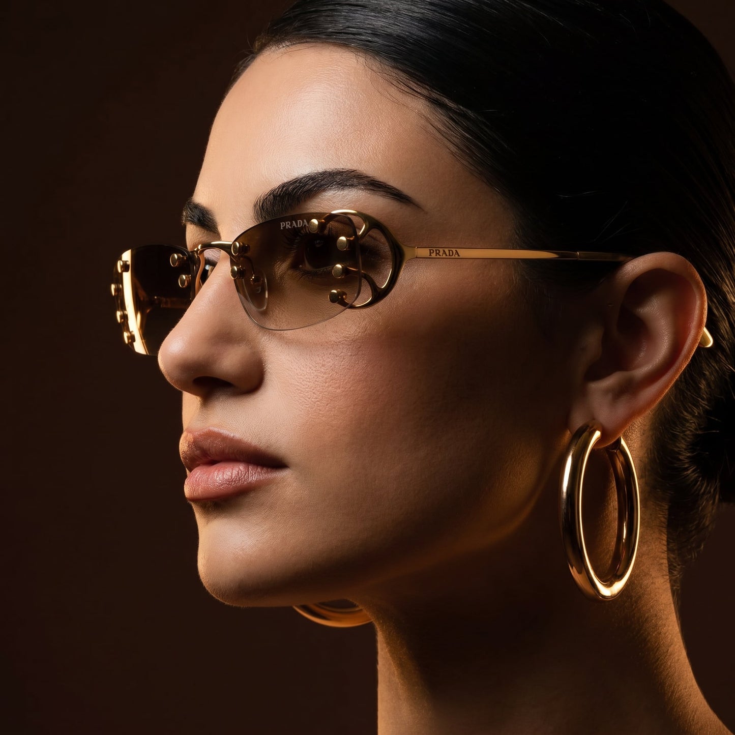 Prad Rimless Studded - Vichyluxury
