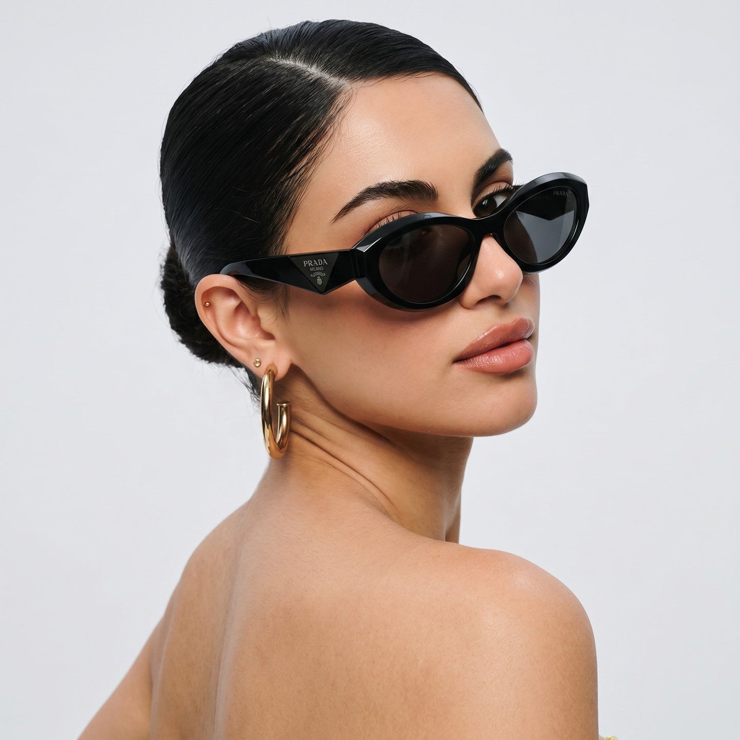 Prad Symbole Cat - Eye Noir - Vichyluxury