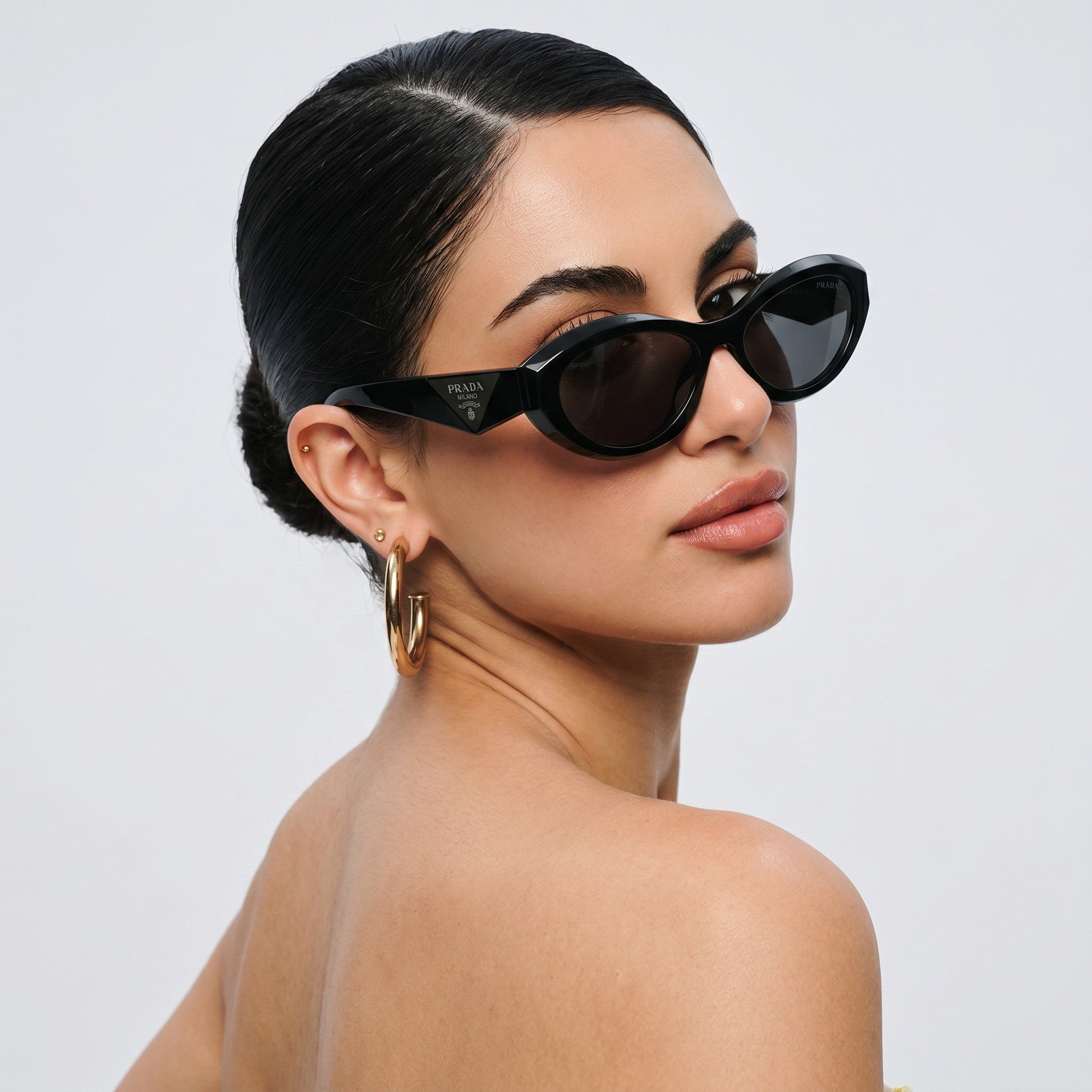 Prad Symbole Cat - Eye Noir - Vichyluxury