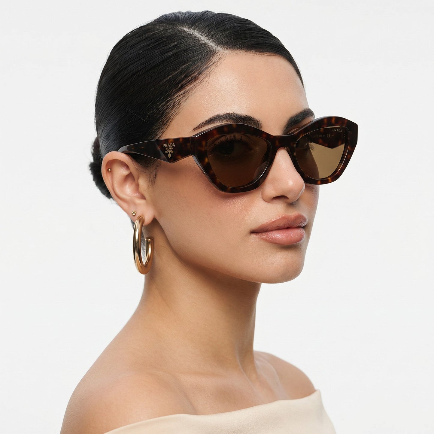 Prad Symbole Cat - Eye Noir - Vichyluxury
