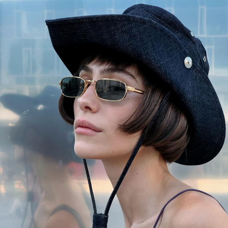 Prad Vintage Metal Rectangle - Vichyluxury