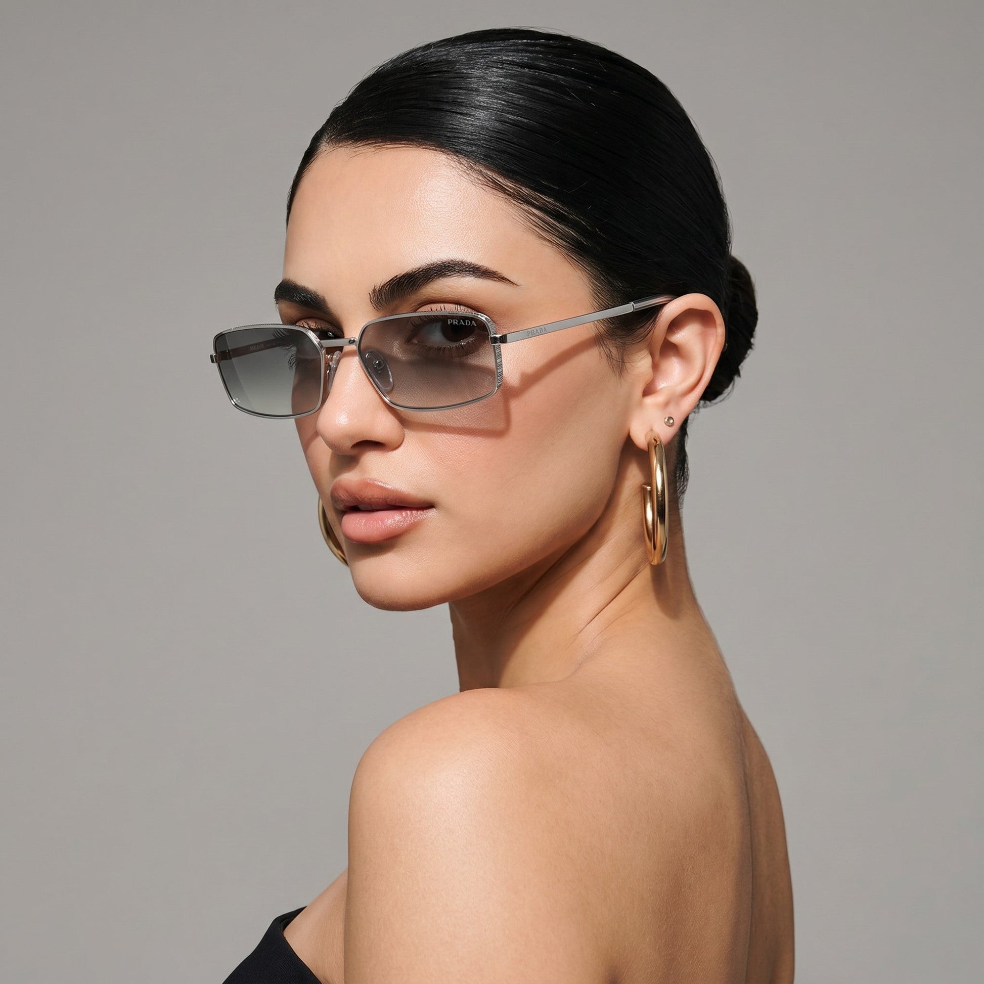 Prad Vintage Metal Rectangle - Vichyluxury