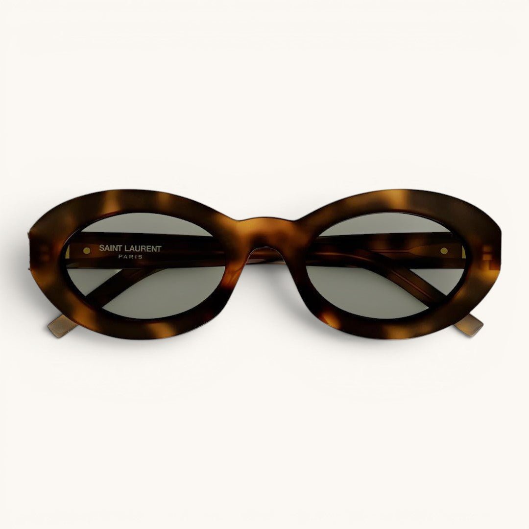 Sain Lauren Retro Oval Havana - Vichyluxury