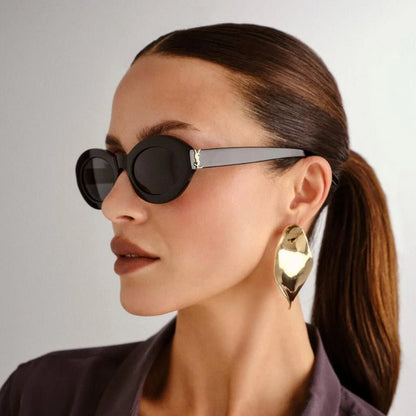 Sain Lauren Retro Oval Havana - Vichyluxury