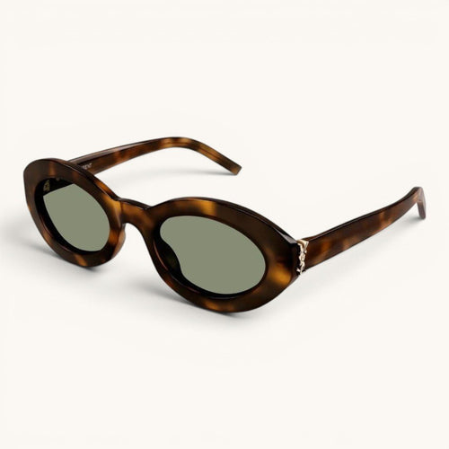 Sain Lauren Retro Oval Havana - Vichyluxury