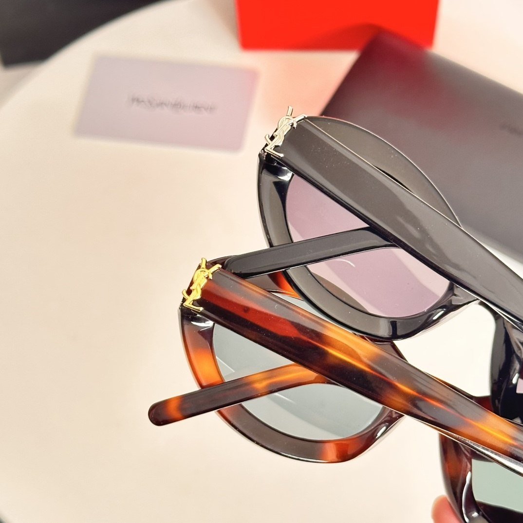 Sain Lauren Retro Oval Havana - Vichyluxury