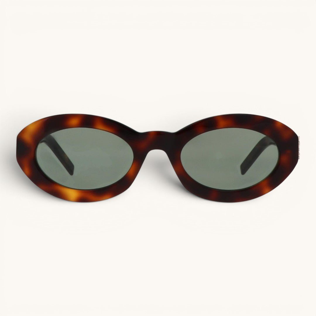 Sain Lauren Retro Oval Havana - Vichyluxury