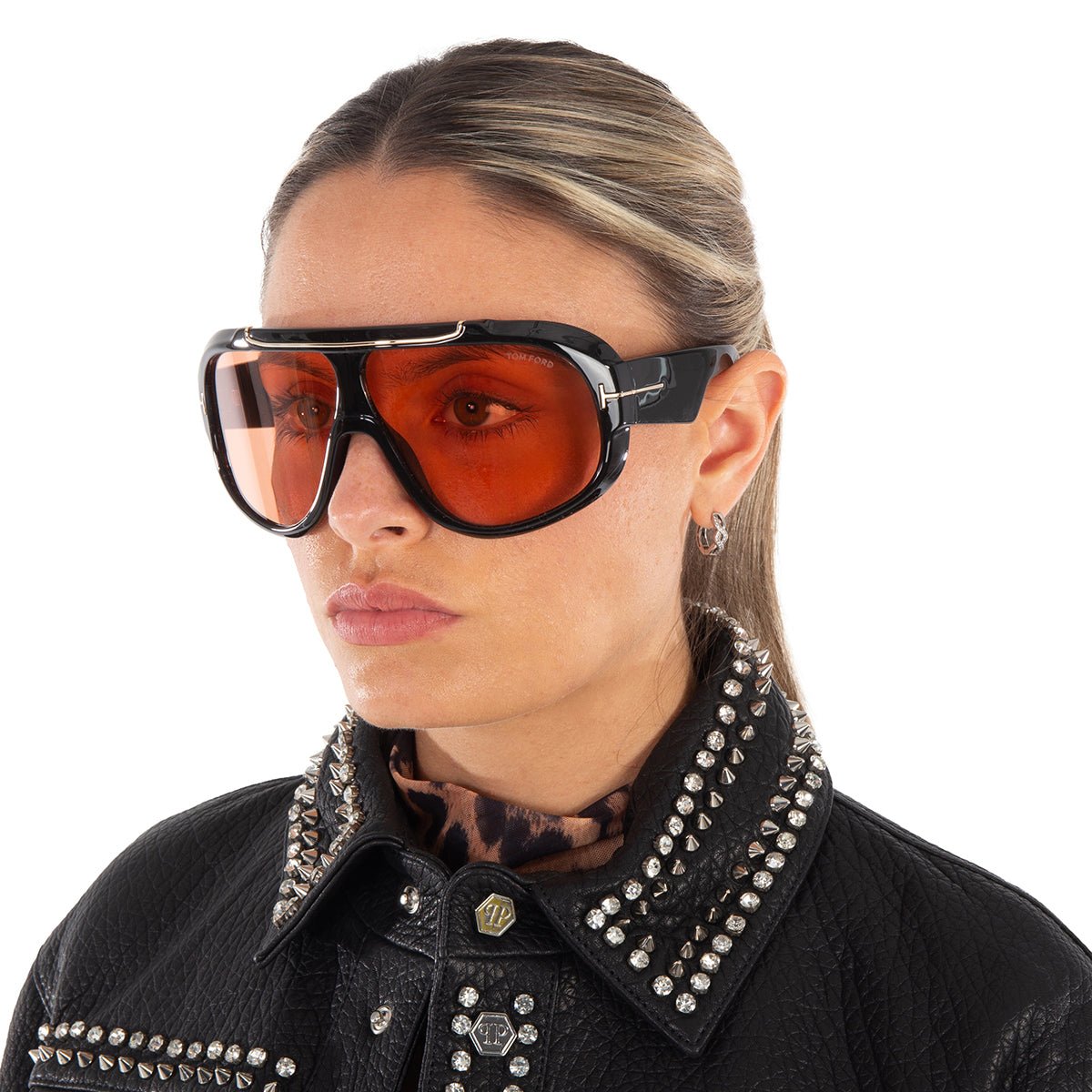 Tom Bold Shield Aviator - Vichyluxury